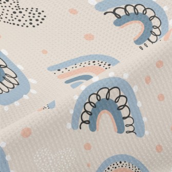 Dots Of Love Graffiti Rainbow Piqué