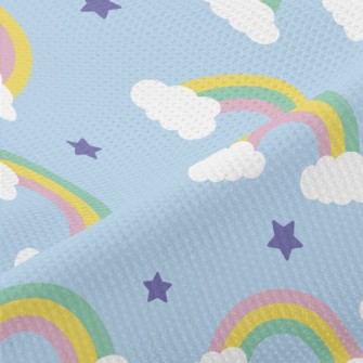 Cartoon Rainbow Piqué