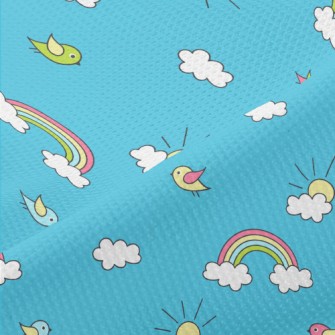 Sun Rainbow Bird Piqué