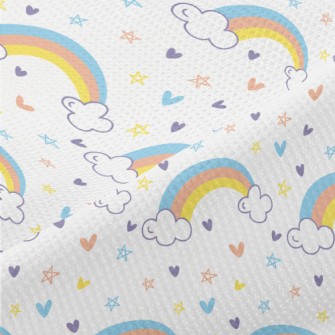 Rainbow Love Basket Sky Star Piqué