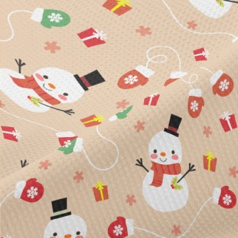 Happy Snowman Gift Piqué