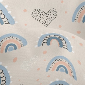 Dots Of Love Graffiti Rainbow Lightweight Performance Linen