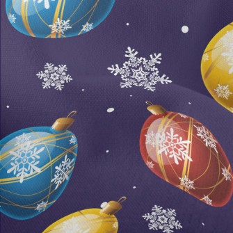 Christmas Glass Ball Lightweight Performance Linen