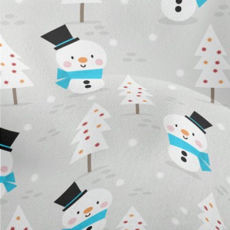 Cute Gentleman Snowman Lightweight Performance Linen