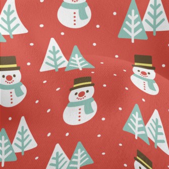 Serious Snowman Christmas Tree Lightweight Performance Linen