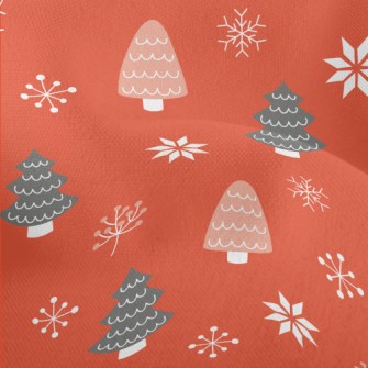 Christmas Tree Forest Lightweight Performance Linen