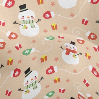 Happy Snowman Gift Lightweight Performance Linen