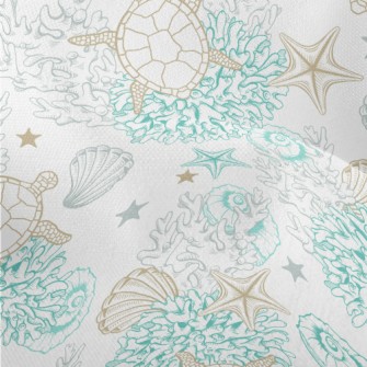 Turtle Coral Shellfish Lightweight Performance Linen