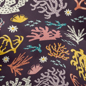 Fish And Coral Sea Lightweight Performance Linen