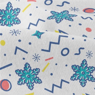 Geometric Snowflakes Modern Jersey