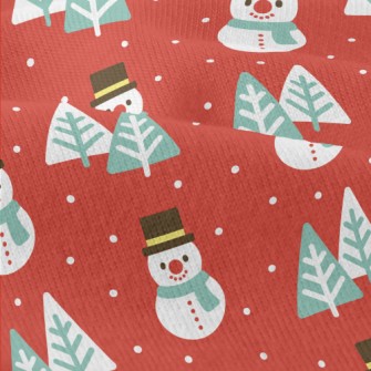 Serious Snowman Christmas Tree Modern Jersey