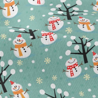 Snowman Friends Playing Modern Jersey