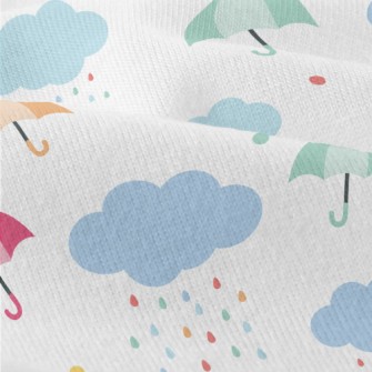 Colorful Flying Umbrellas Modern Jersey
