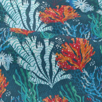 Bright Coral Seaweed Modern Jersey