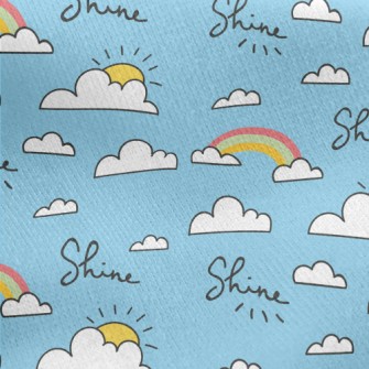 Shining Sky Jersey Backed Fleece