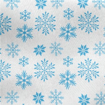 Snowflakes Are Flying Jersey Backed Fleece