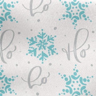 Christmas Snowflake Jersey Backed Fleece