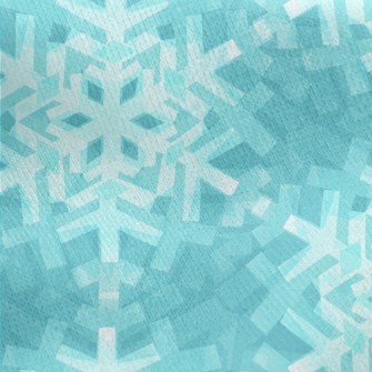 Art Snowflake Jersey Backed Fleece