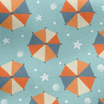 Starfish Shell Parasol Jersey Backed Fleece