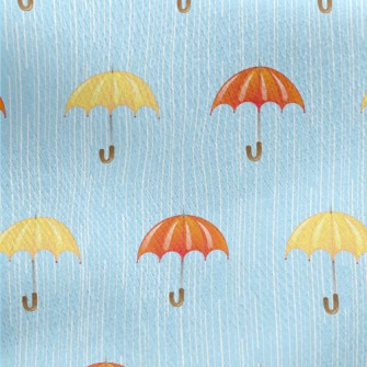 Heavy Rain Two-color Umbrella Jersey Backed Fleece