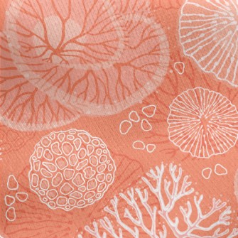 Gorgeous Coral Sea Jersey Backed Fleece