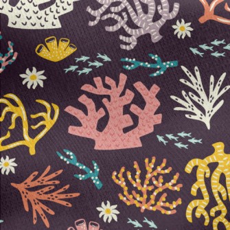 Fish And Coral Sea Jersey Backed Fleece