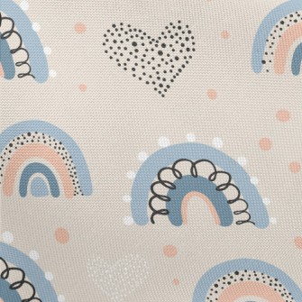 Dots Of Love Graffiti Rainbow Pongee