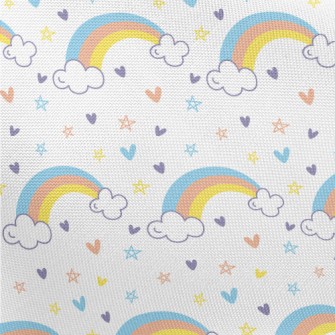 Rainbow Love Basket Sky Star Pongee