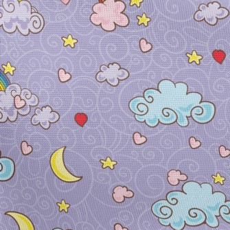 Magic Moon And Rainbow Pongee