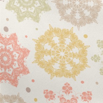 Snowflake Tile Illustration Pongee