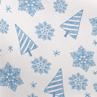 Christmas Tree Snowing Pongee