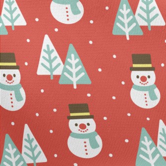 Serious Snowman Christmas Tree Pongee