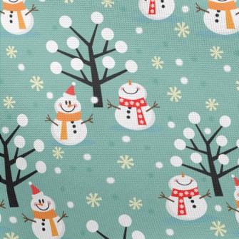Snowman Friends Playing Pongee