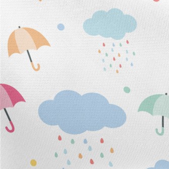 Colorful Flying Umbrellas Pongee