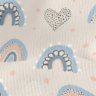 Dots Of Love Graffiti Rainbow Stretch Jersey