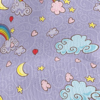 Magic Moon And Rainbow Stretch Jersey