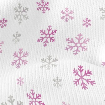 Soft Snowflakes Stretch Jersey