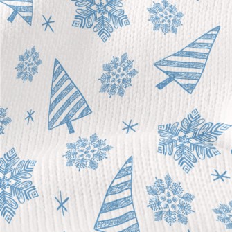 Christmas Tree Snowing Stretch Jersey