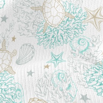 Turtle Coral Shellfish Stretch Jersey