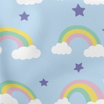 Cartoon Rainbow Lightweight Cotton Poplin