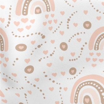 Love Rainbow Lightweight Cotton Poplin