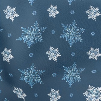 Christmas Snowflake Lightweight Cotton Poplin