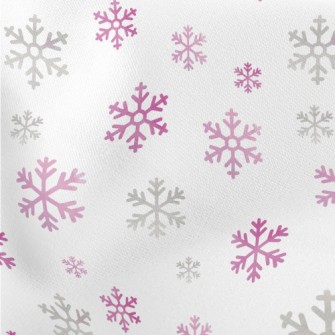Soft Snowflakes Lightweight Cotton Poplin