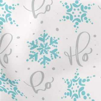 Christmas Snowflake Lightweight Cotton Poplin