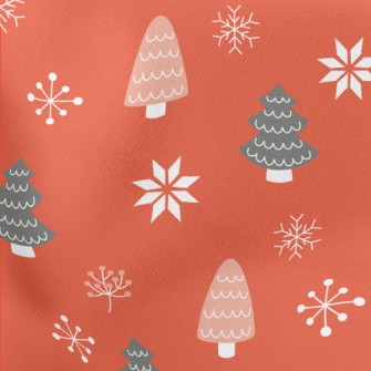 Christmas Tree Forest Lightweight Cotton Poplin