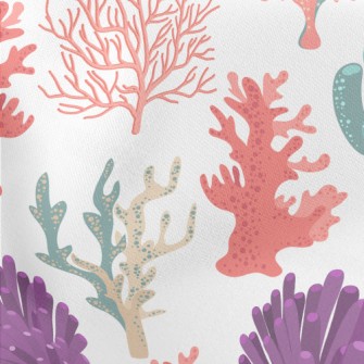 Beautiful Coral Reef Lightweight Cotton Poplin