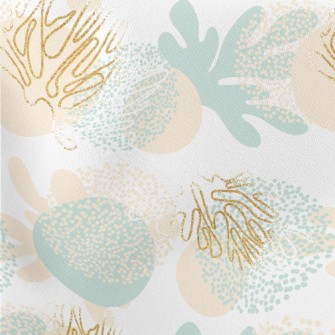Artistic Tropical Leaves Lightweight Cotton Poplin
