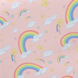 Happy Star Rainbow Adventure Midweight Cotton Poplin