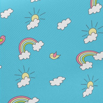 Sun Rainbow Bird Midweight Cotton Poplin