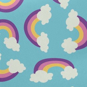 Pink Double Rainbow Midweight Cotton Poplin